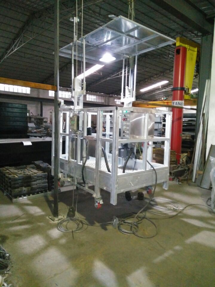 電梯井道安裝吊籃2